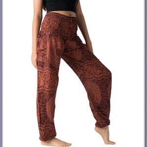 𝅺WOMEN'S Harem Pants w Pockets, Blossom Orange